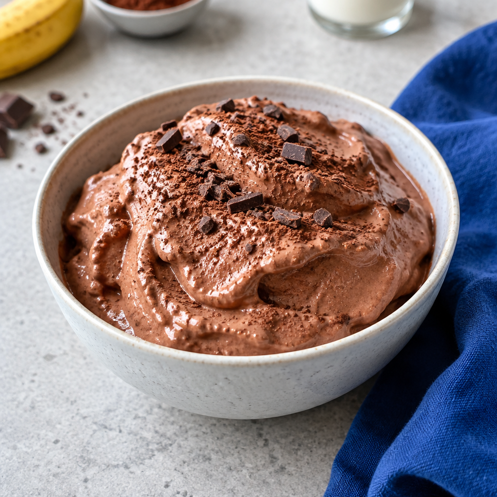 Chocolate protein nice cream