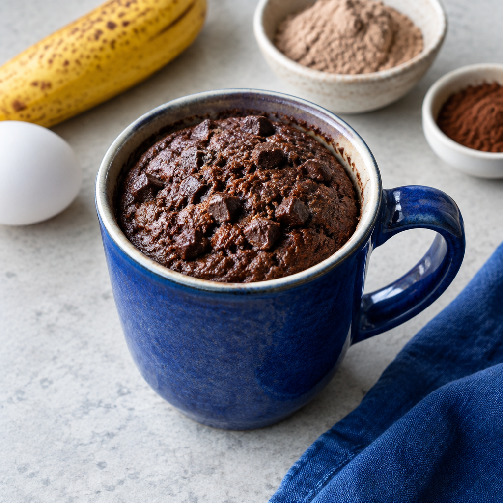 Two-minute mug brownie