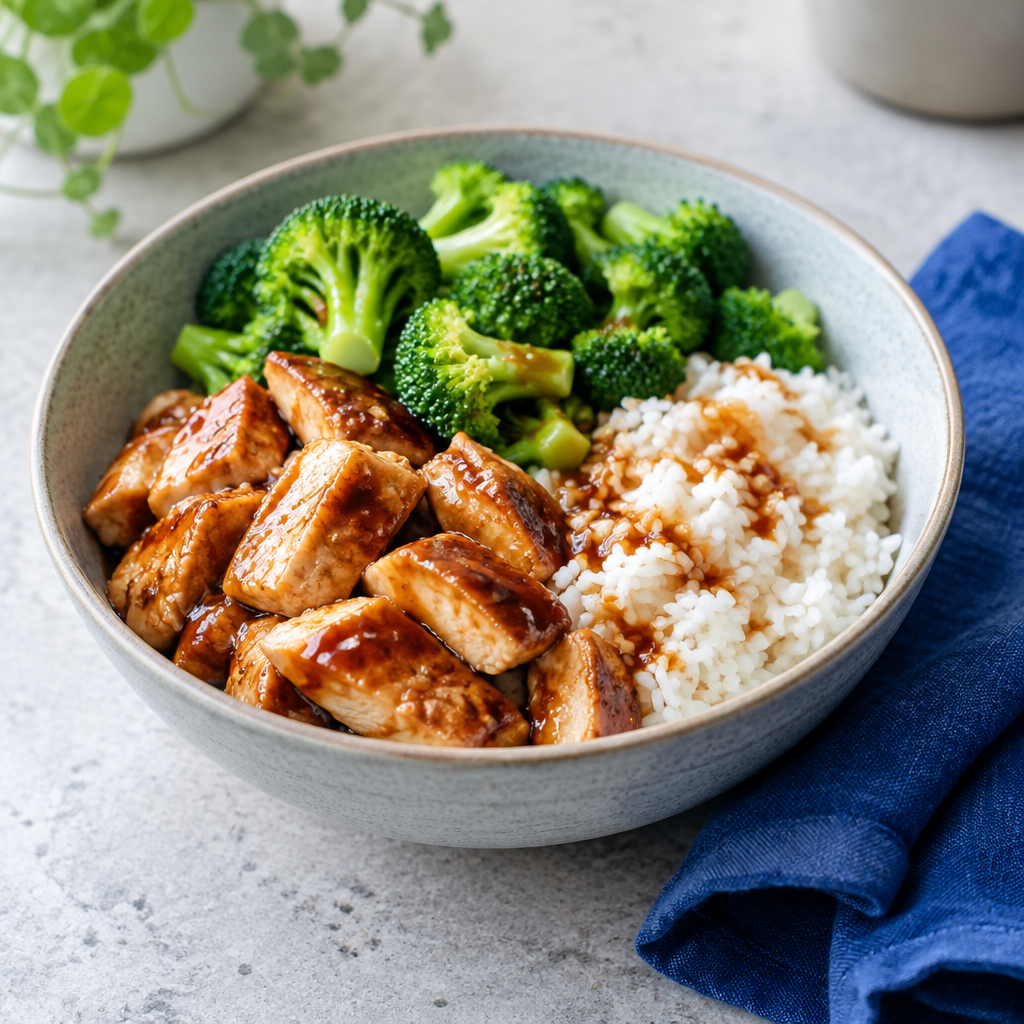 Teriyaki chicken & rice bowl